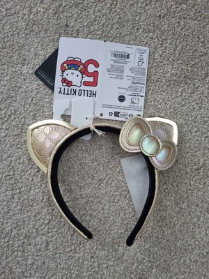 Loungefly Sanrio Hello Kitty Ohren Stirnband. 50th Anniversary Gold. Neu mit Etikett.