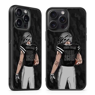 Personalized American Football NFL Raiders iPhone 12 13 14 15 16 17 PRO MAX CASE