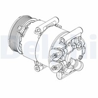 Kompressor Klimaanlage Delphi CS20324 FüR Fiesta Ford 12V 6 CB1 CCN Van LPG Tdci