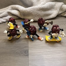 1988 Hardee  s California Raisins PVC Figures Toys Lot Of 6