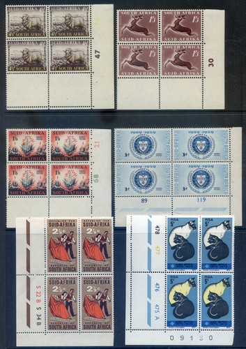Südafrika 1953-61 Aufdruck Blöcke 4 postfrisch n.h. (2023/03/26#07)