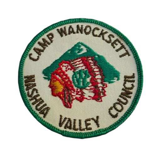 Parche bordado Boy Scout BSA Camp Wanocksett Nashua Valley Council MA - Imagen 2 de 4