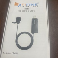 FIFINE TECHNOLOGY K053 USB LAVALJER LABEL MICROPHONE