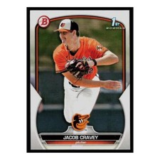 2023 Bowman Draft #BD-189 Jacob Cravey Rookie Baltimore Orioles Baseball Card