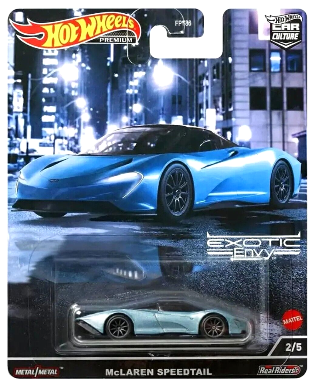 Hot Wheels Premium Car Culture Exotic Envy 2/5 McLaren Speedtail - BNIP