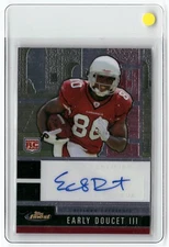 2008 Topps Finest ROOKIE AUTO Early Doucet #134 ARIZONA CARDINALS