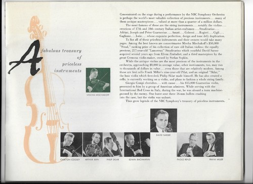 TOSCANINI VINTAGE TOUR PROGRAM-1950'S? - Picture 4 of 4