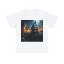 Unisex Adult T Shirt Haunted Clown Scary Horror Halloween Metal Band Gothic Emo