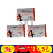 3 X Aveflon 500mg 30's Treatment of Hemorrhoids/Piles Free Shipping