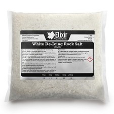 White De-Icing Rock Salt / Grit for Snow & Ice on Driveways, Paths & Pavements