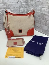 Dooney & Bourke Tomato Hobo Shoulder Bag & Wristlet NWT Rare HTF