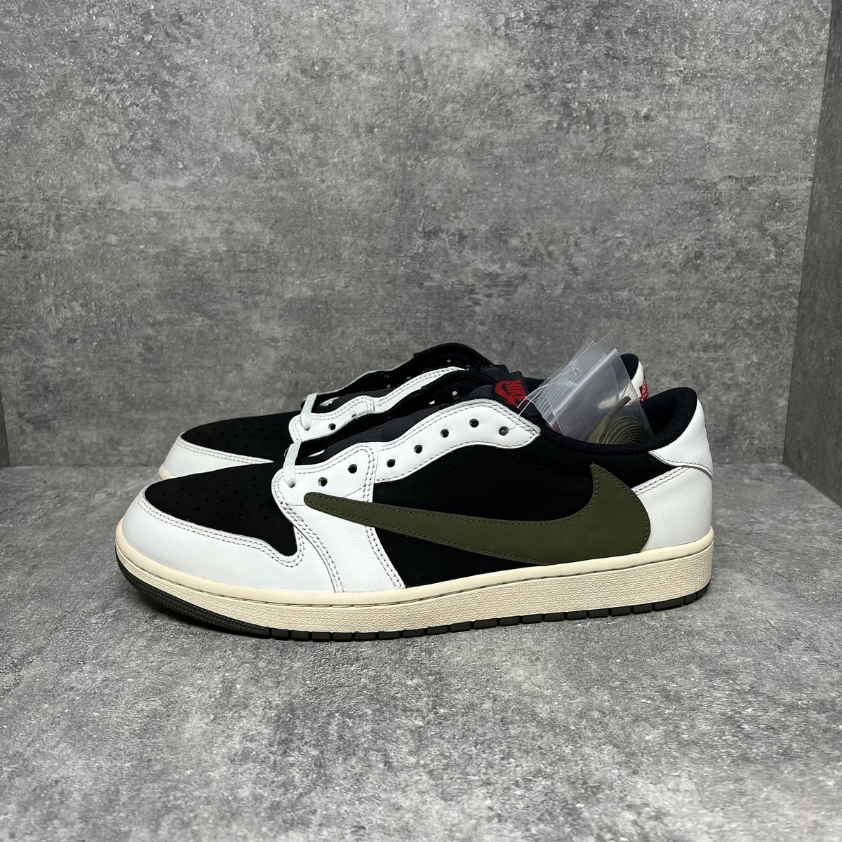 【5回着用】Nike AJ1 travis scott Olive 27.5 Women's Air Jordan 1 Low x Travis Scott 'Medium Olive