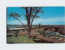 Postcard Reversing Falls & Bridge Saint John New Brunswick Canada