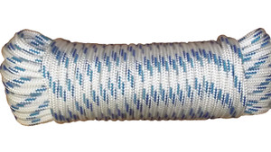 3/8" X 100' Double Braided Sailboat Rope - Red/White Halyard & Sheet Line By NovaTech