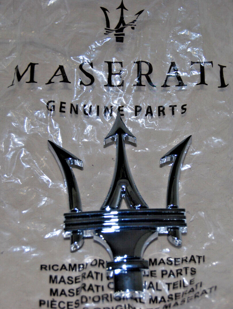 2014-18 Maserati Ghibli Levante Quattroporte Chrome Trident Radiator Grille New
