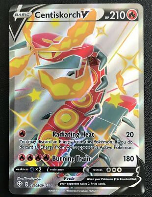 Pokemon Card Shiny Centiskorch V SV108/SV122 Ultra Rare