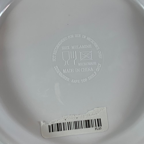 IL Mulino New York Melamine Large Serving Bowl White Ruffled 13”x5” Decor Salad - Picture 7 of 20