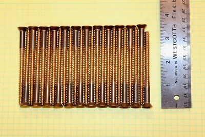 Flat Head Square Drive Wood Screws Silicon Bronze #14 x 3 1/2