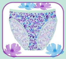 M L XL XXL Mint Blue Purple Cotton Victorias Secret High-Leg Waist Brief Pantie