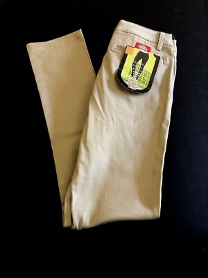 Dickies Sz 0- Girls/Juniors Mid Rise Khaki Skinny School Uniform Pants 