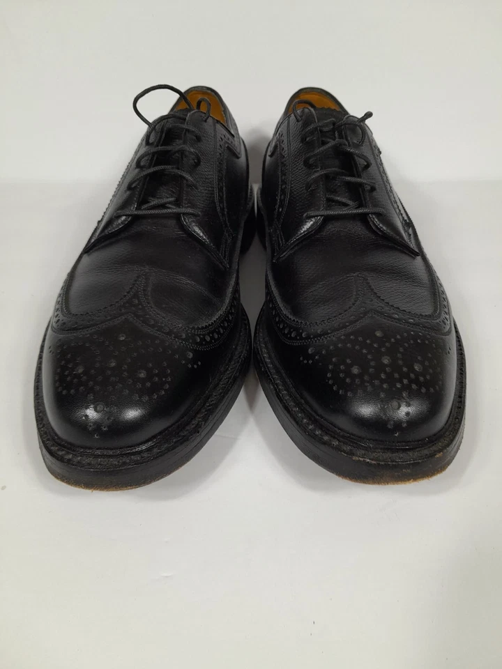 Zapato de vestir vintage Florsheim Royal Imperial punta de ala para hombre talla 11 B negro Foto 3 de 4