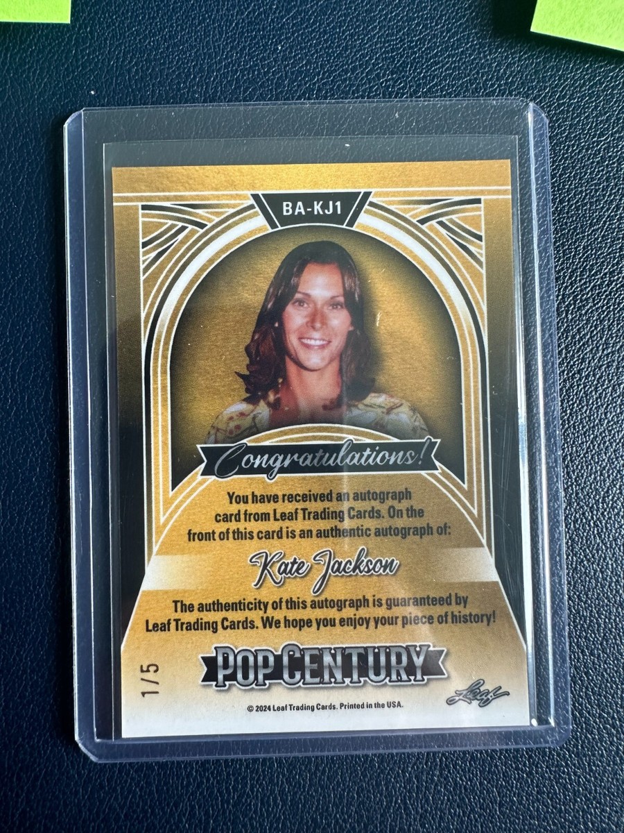 2024 Leaf Pop Century - Kate Jackson - Platinum Crystal Auto #d 1