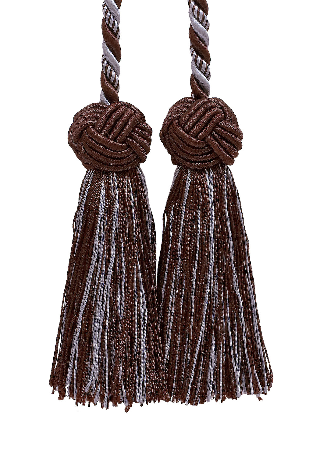 Curtain Tieback, Style# BCT, Color# 24B - Mocha Glaçon Blue [Set of 2]