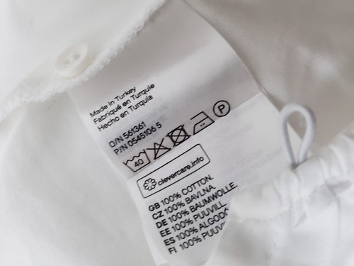 Womens H&M White Wrap Over Shirt Size 14 - Picture 5 of 7