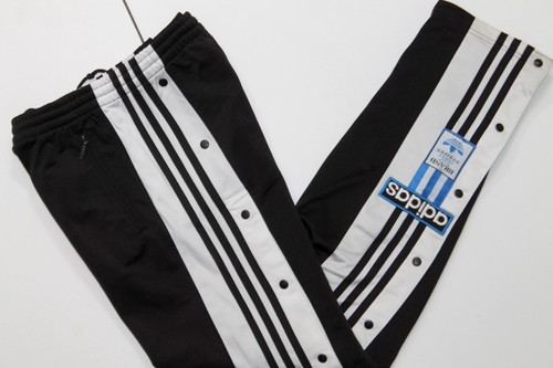 adidas 90s vintage tracksuit bottoms,poppers bottom,retro,d4