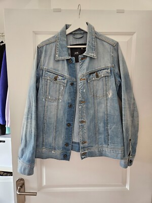 G-Star RAW 3301 Blue Denim Jacket Size L UK