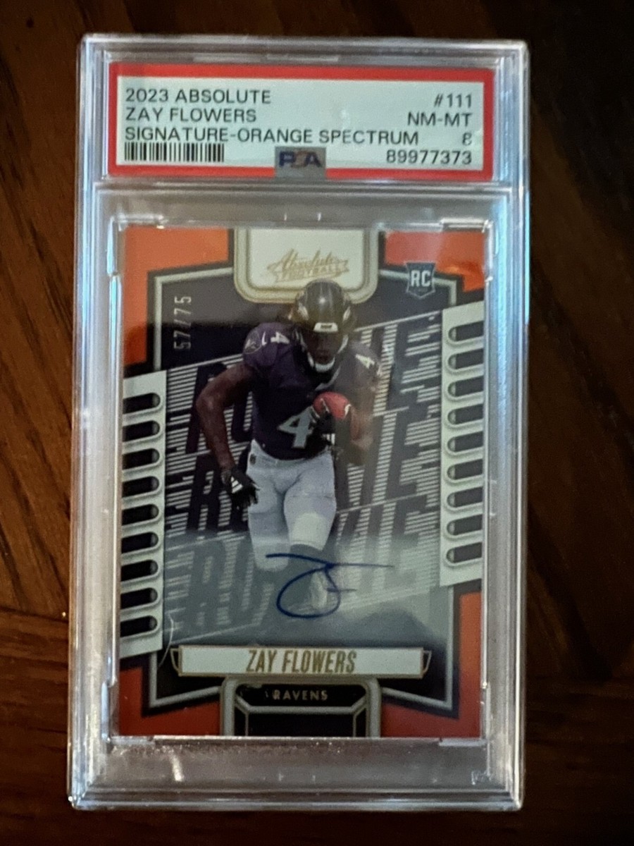 2023 ABSOLUTE ZAY FLOWERS SIGNATURE-ORANGE SPECTRUM #111 | eBay