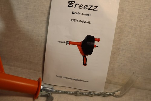 Breezz Coclea di Scarico Pulitore Idraulico Tubo Nuovo Uso con il Trapano Elettrico - Foto 3 di 7