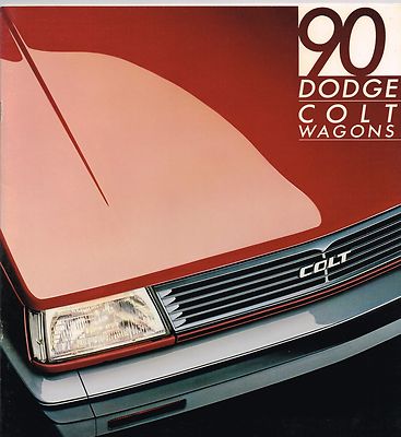 1990 Dodge COLT WAGON Brochure / Catalog with Color Chart : VISTA