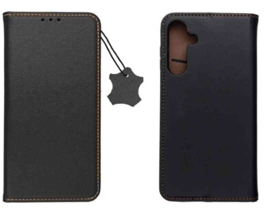 FÜR SAMSUNG GALAXY A16 - Forcell ECHT LEDER Tasche Cover Etui Case Hülle SCHWARZ