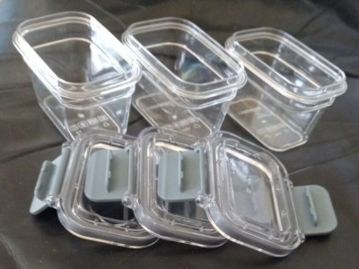 Amazon Basics Air-Locked 3-teiliges Lebensmittelaufbewahrungsset