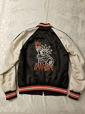 Coach X Keith Haring Love Liberty Jacket Small S Statue of Coach X Keith Haring Love Liberty Jacket Small S Statue of