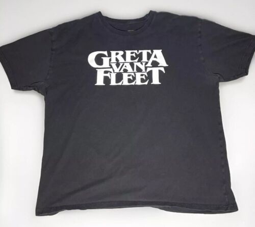 Greta Van Fleet Band Logo Black & White Unisex T-Shirt Size XL