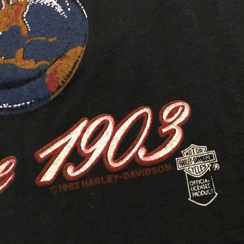 Camiseta vintage 1982 Brown's Harley Davidson Manistee, MI NUEVA DE COLECCIÓN HARLEY RULES EE. UU. L - Imagen 3 de 8