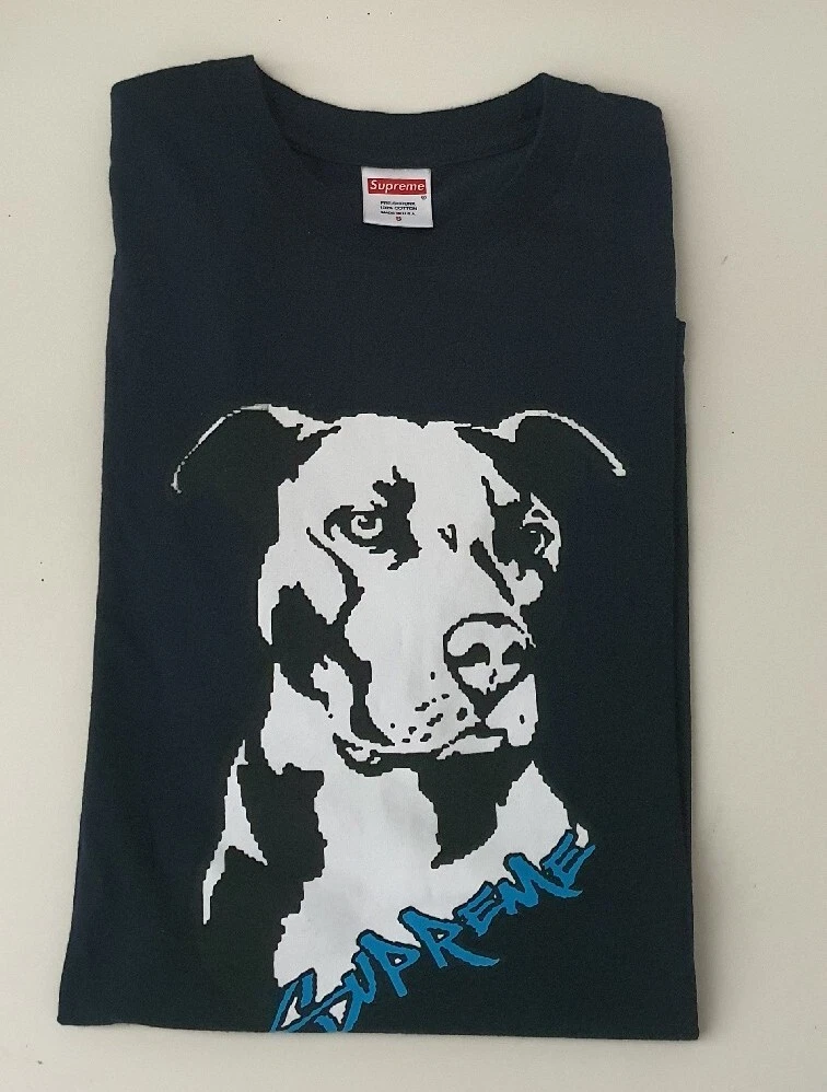 T Shirt Supreme Pitbull SS20 Blu Taglia S Piccolo Cane