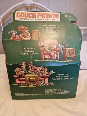 Vintage 1987 Couch Potato PAL Coleco Plush Stuffed Animal Toy