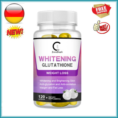 120 Pills Best Glutathione Skin Whitening Capsules Natural Anti Aging Supplement