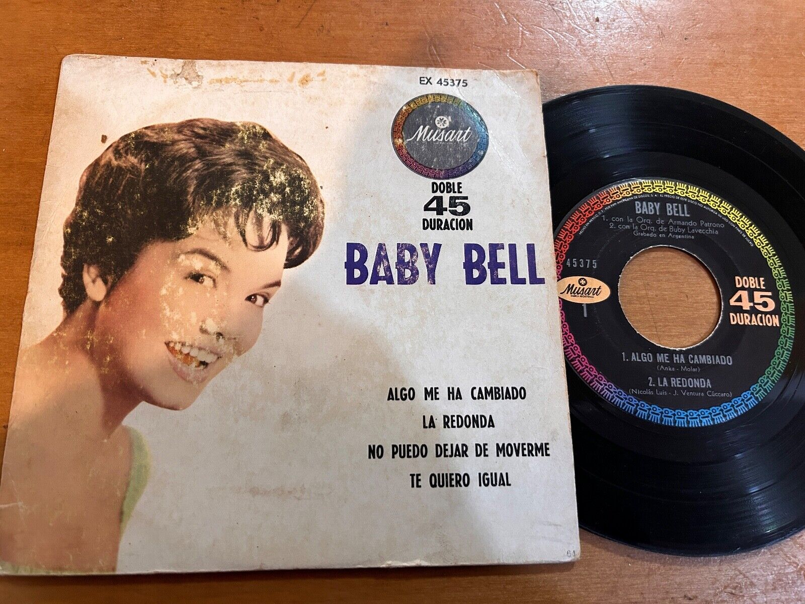 BABY BELL Algo Me Ha Cambiado+3 1962 MEXICO 7" EP Latin Garage Rock Pop