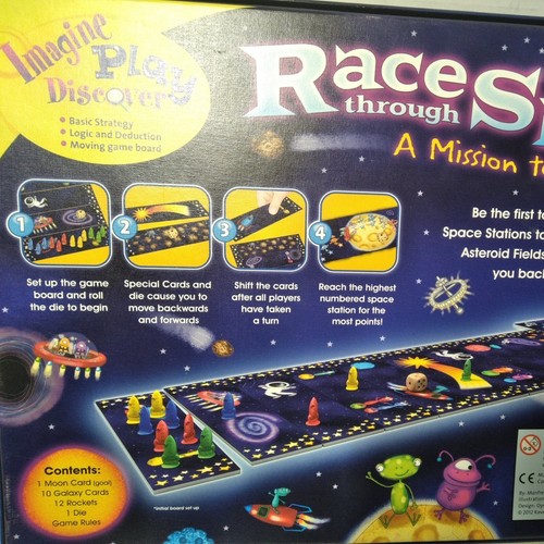 Race Through Space Ravensburger Moon Mission Board Game 2-4 Players Ages 6+ - Picture 7 of 12