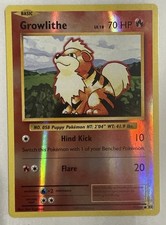 Growlithe 17/108 Reverse Holo XY Evolutions Foil Pokemon TCG Card NM/M