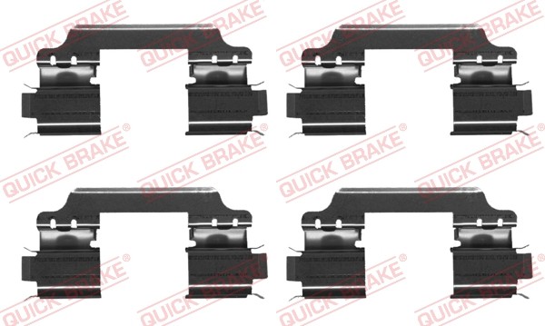 1X Quick Brake 109-1707 ZubehöRsatz Scheibenbremsbelag FüR Opel Fiat Suzuki Hond-image