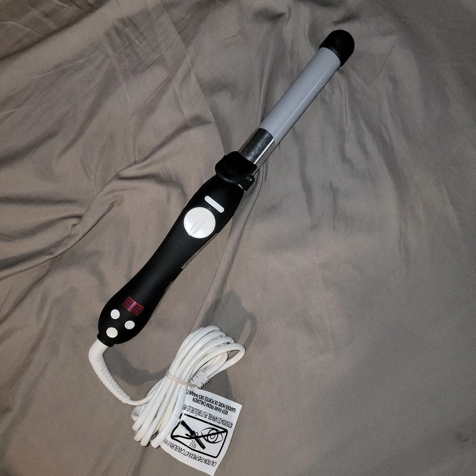 Beachwaver S1 Ceramic Dual Rotating Curling Iron Black & Silver Model BW1136S1 - Image 4 of 4