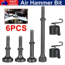 6PCS Smoothing Pneumatic Air Hammer Bit Set 40Cr Steel Pneumatic Chisel Bits NEW