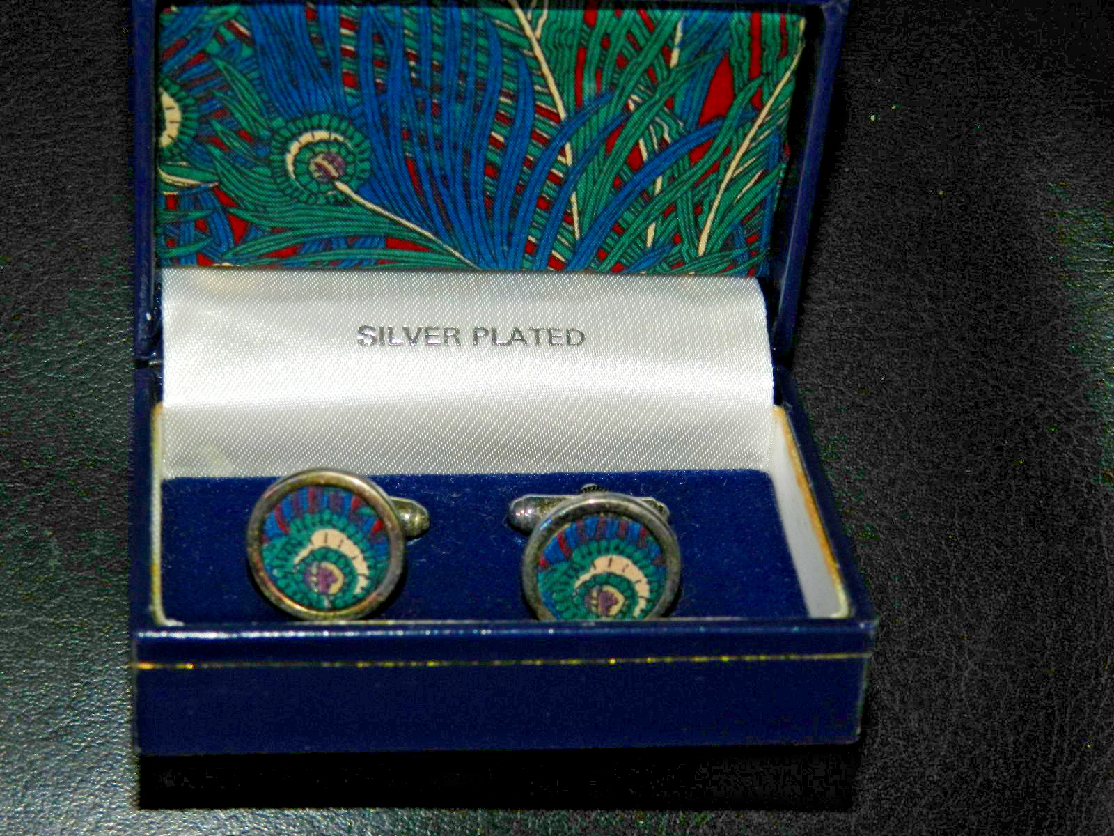 Liberty Peacock Cufflinks Men's Jewelry - image 1