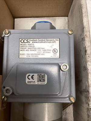 #ad Custom Control Sensors Inc. 604P15 Pressure Switch T 481 $499.99