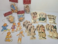 Merrimack Publishing Die Cut Lot Gift Tags Ornaments Paper Doll Children Angels